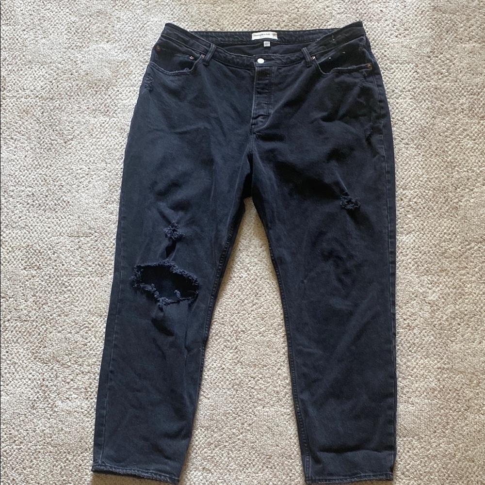 Abercrombie & Fitch Curve Love The Dad High Rise